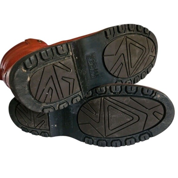 Lucchese Sport Lace Up Boots Mens Size 9.5 D Brown Leather Casual Work Outdoors - Picture 7 of 8